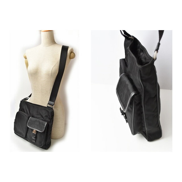 Prada Shoulder UniseNylon Bag Nero - Picture 1 of 11